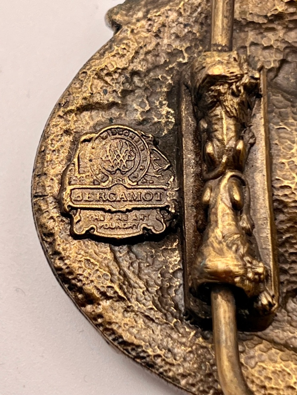 Vintage 1989 Jack Daniel's Brass Tone Oval Belt Buckle - Gold Bronze Finish - Picture 3 of 5